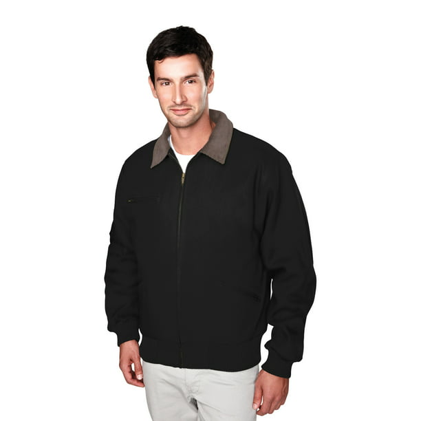 BLACK BLACK Tri-mountain Cotton canvas work jacket with removable wool liner BROWN 2XLT 